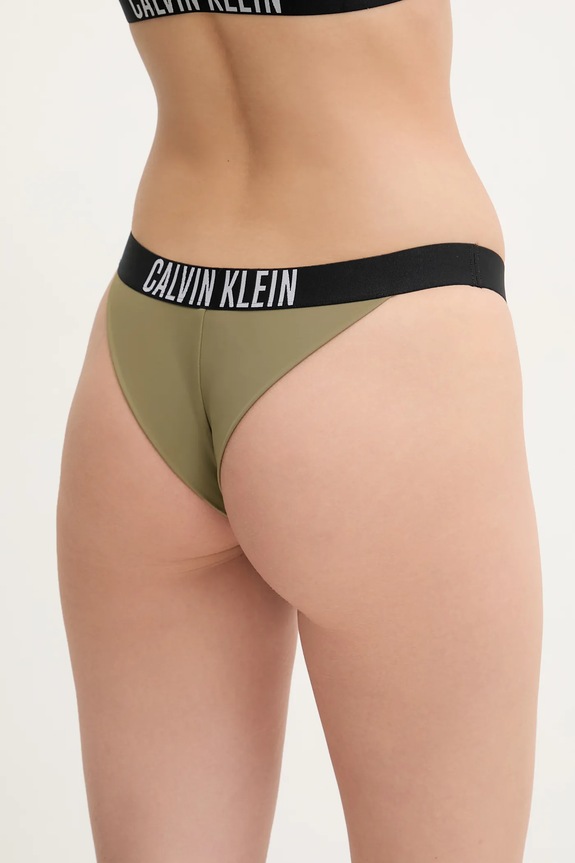 Oblečenie Brazílske plavkové nohavičky Calvin Klein KW0KW02857 zelená