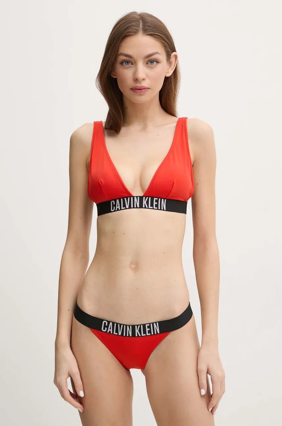 Plavková podprsenka Calvin Klein KW0KW02832 červená SS25