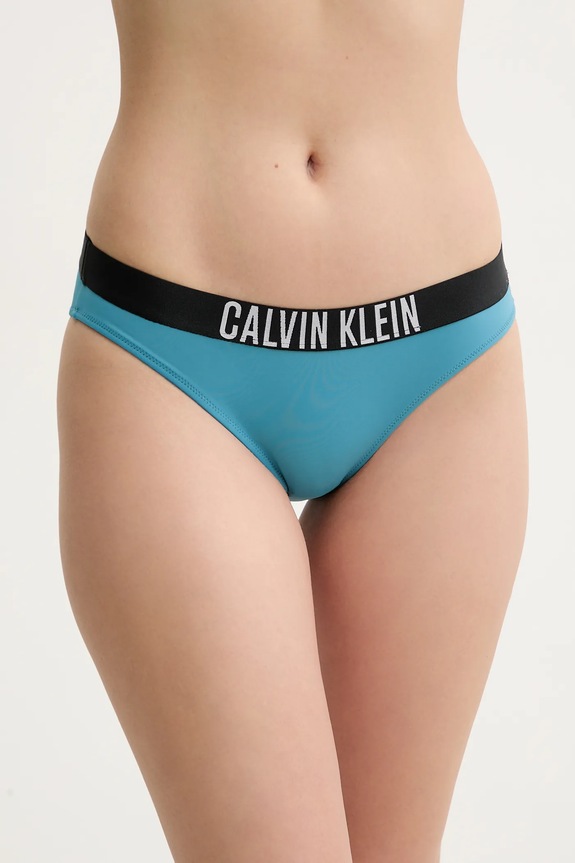 Plavková podprsenka Calvin Klein vrchný tyrkysová KW0KW02745