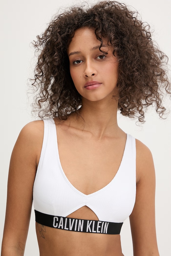 Calvin Klein bikini felső melltartó merevítő nélkül fehér KW0KW02751