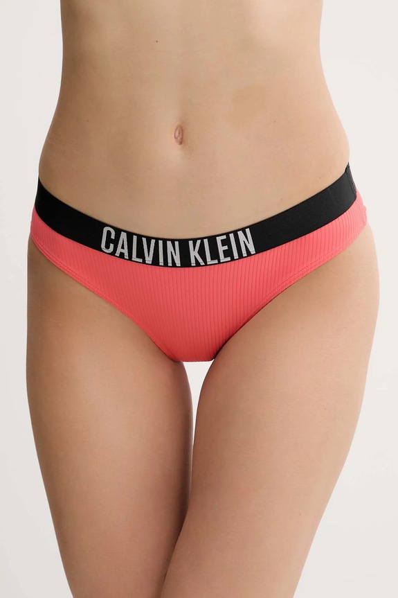 Calvin Klein slip da bikini fondi arancione KW0KW02752