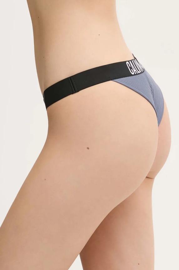 Brazílske plavkové nohavičky Calvin Klein KW0KW02753 modrá SS25