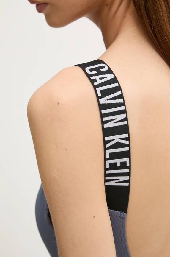 Jednodielne plavky Calvin Klein modrá KW0KW02754