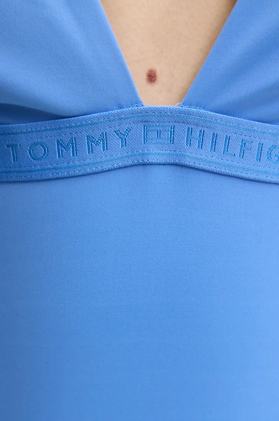 Tommy Hilfiger jednoczęściowy strój kąpielowy fioletowy UW0UW05845