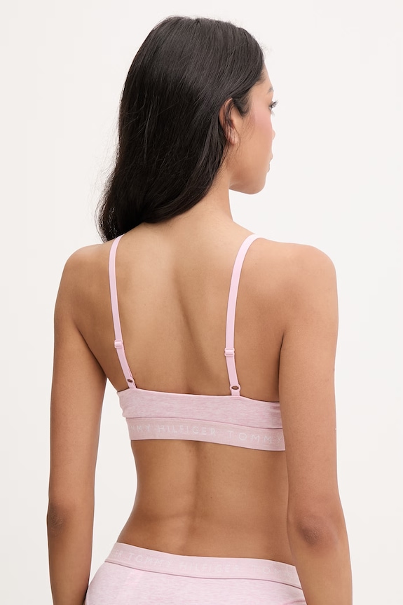 Tommy Hilfiger reggiseno sportivo in cotone con elastan UW0UW05715 rosa AA00