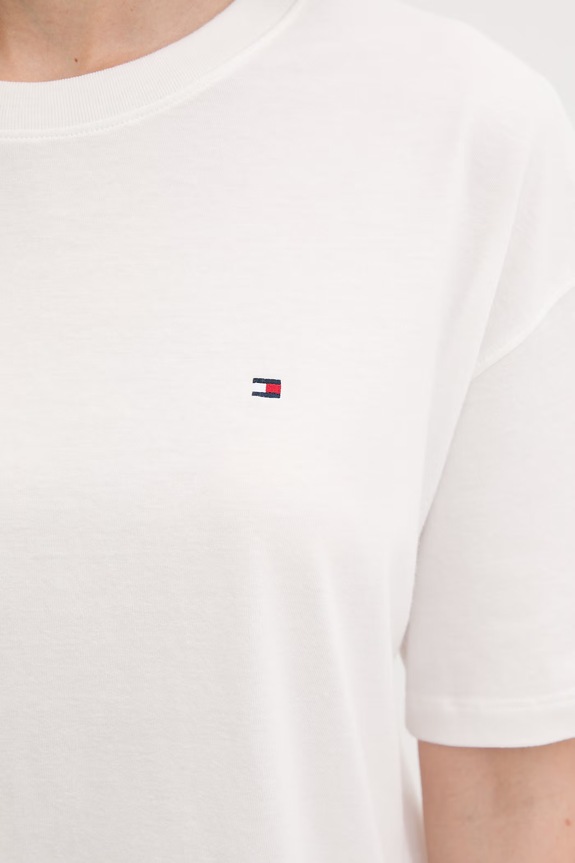 Tommy Hilfiger dvoudílné pyžamo dámské bavlněné UW0UW05760 bílá