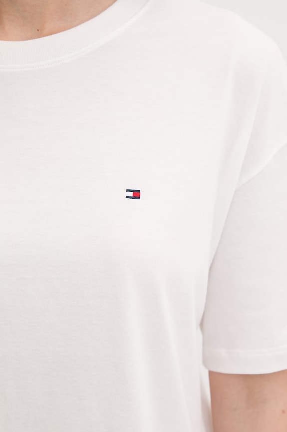 Tommy Hilfiger dvoudílné pyžamo dámské bavlněné UW0UW05760 bílá