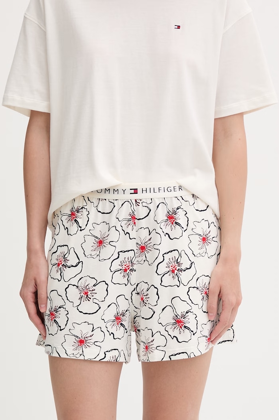 Ρούχα Tommy Hilfiger δύο τεμαχίων γυναικείες βαμβακερές UW0UW05760 μπεζ