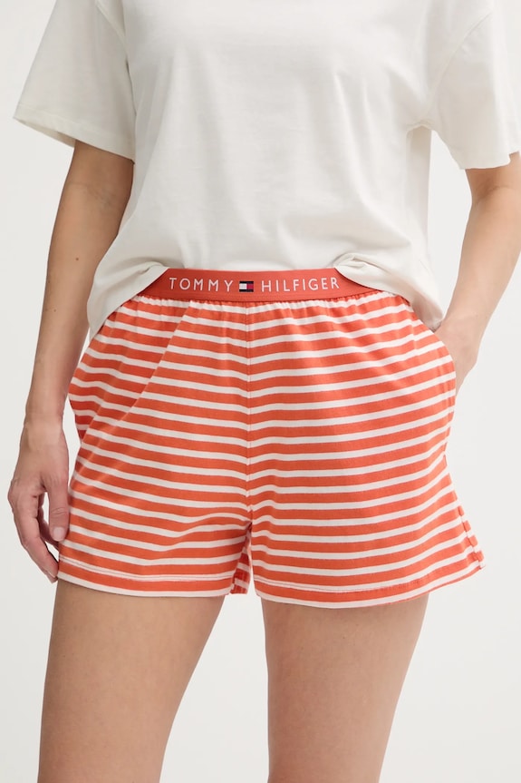 Tommy Hilfiger piżama UW0UW05760 pomarańczowy SS26