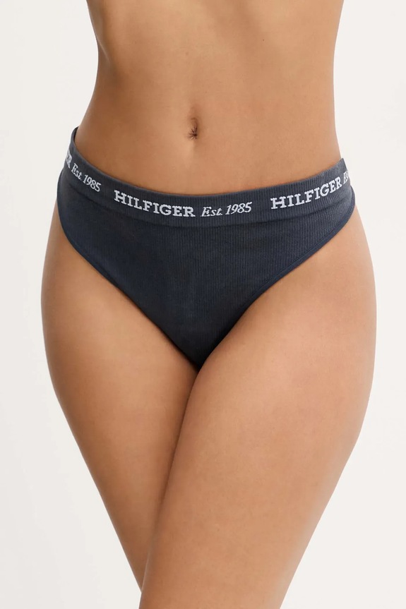 Tommy Hilfiger stringi dzianina granatowy UW0UW05725