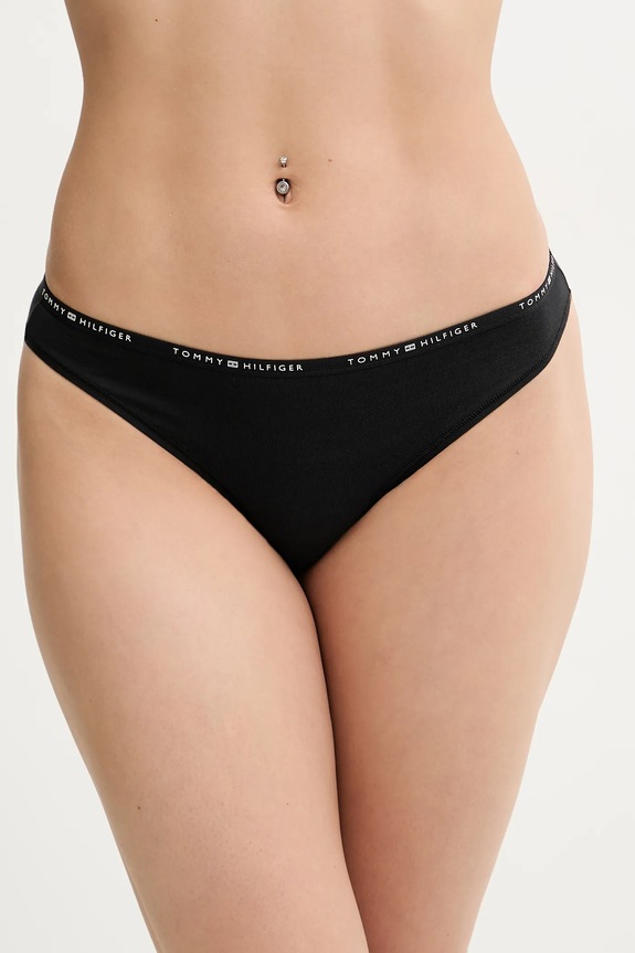 Gaćice Tommy Hilfiger Planet friendly crna UW0UW05742