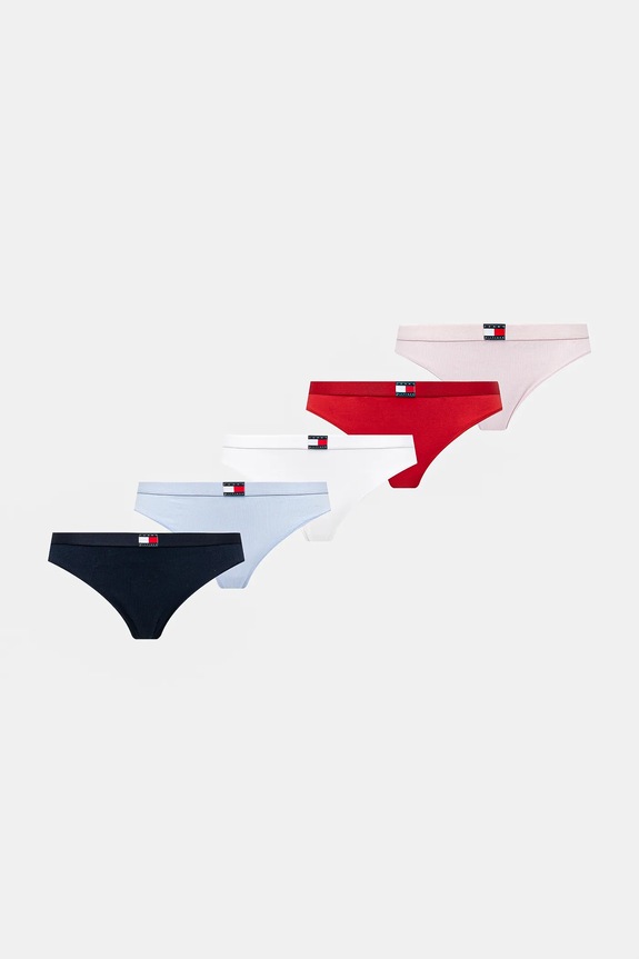 Tommy Hilfiger stringi 5-pack dzianina multicolor UW0UW05751