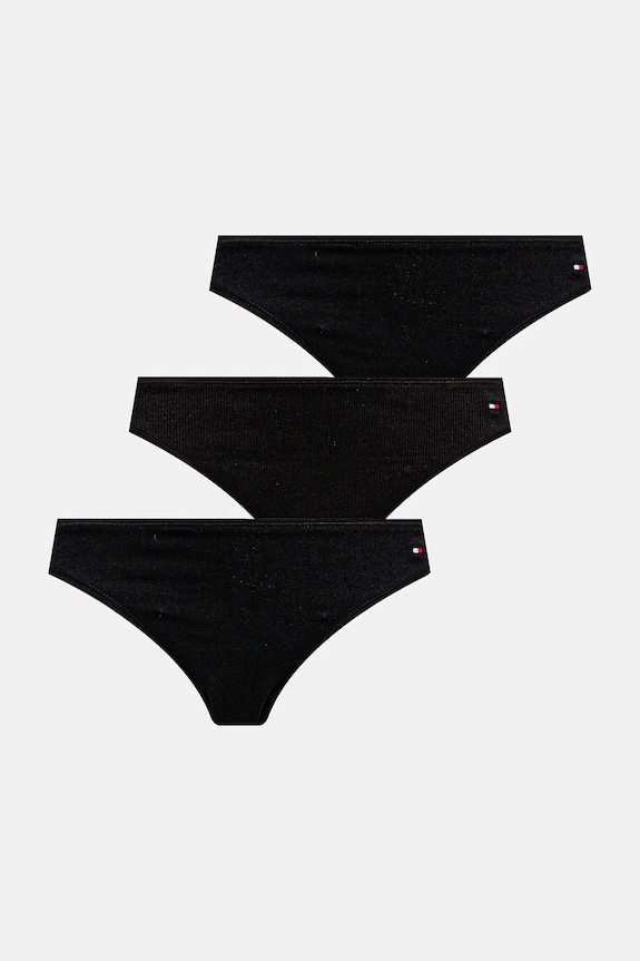 Kalhotky Tommy Hilfiger 3-pack kalhotky černá UW0UW05753