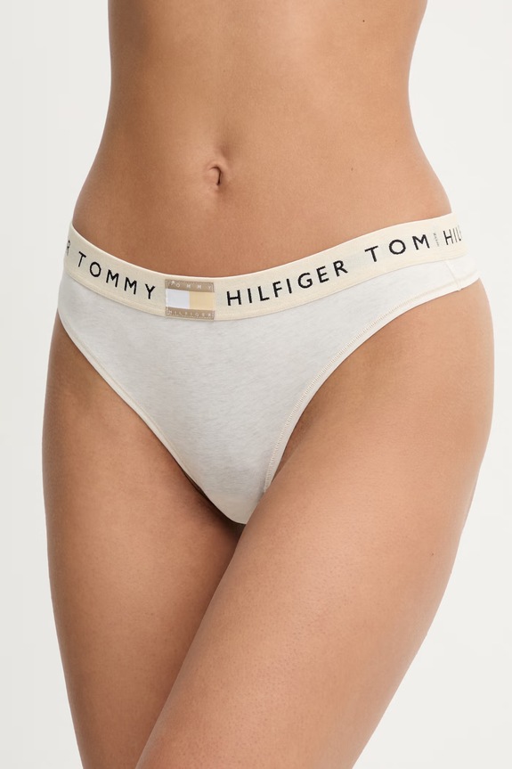 Tommy Hilfiger tangá dámske béžová UW0UW06039