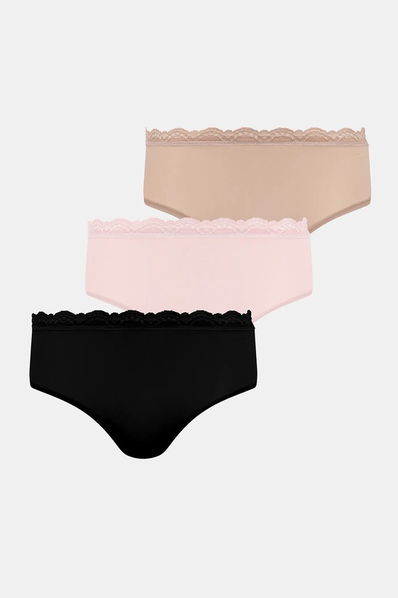 Calvin Klein Underwear figi damskie 3-pack dzianina różowy LV00QD5302