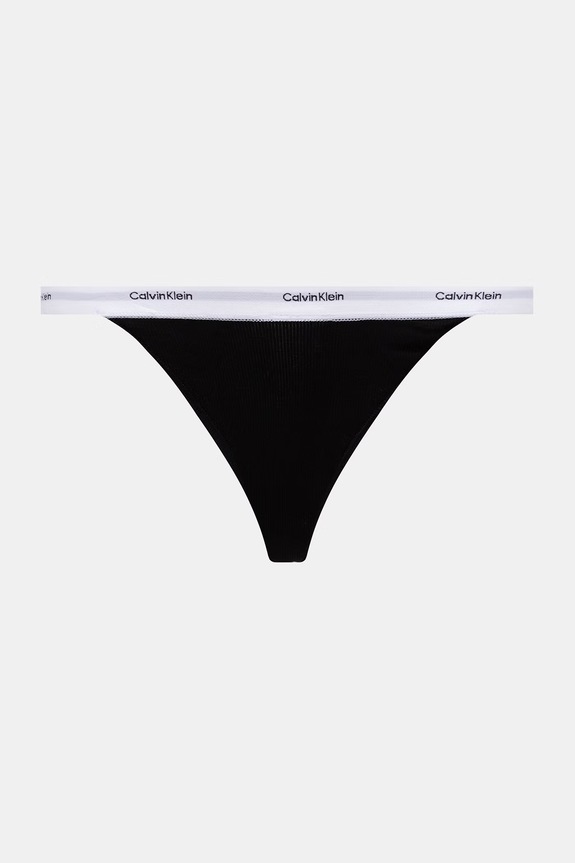 Calvin Klein Underwear tangá dámske bavlnené s elastanom 3-pak sivá LV00QD5308