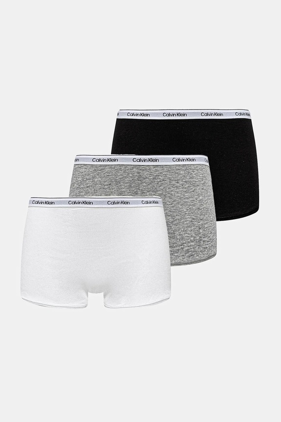 Calvin Klein Underwear bugyi 3 db sima szürke LV00QD5344