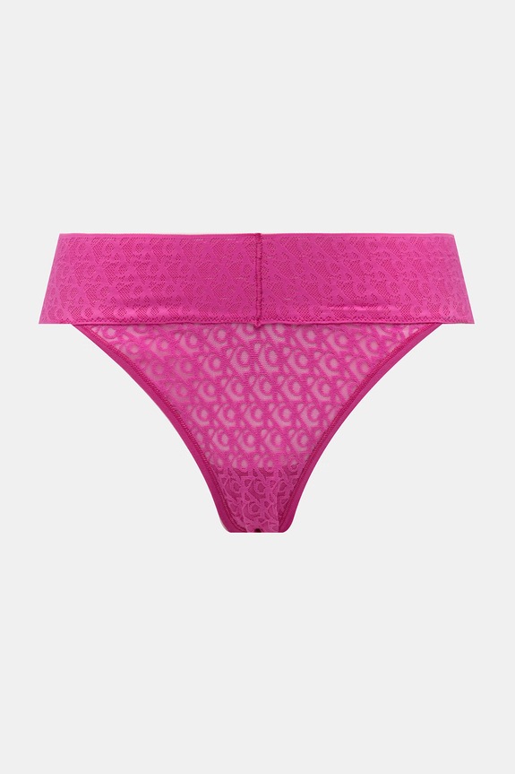 Oblečenie Calvin Klein Underwear nohavičky dámske čipkované 3-pak LV00QD5305 fialová