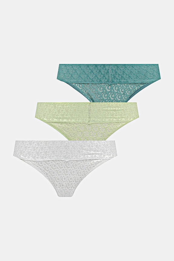 Calvin Klein Underwear chiloti 3-pack figi verde LV00QD5305