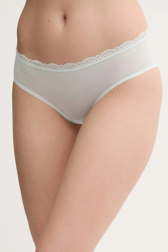 Σλιπ Calvin Klein Underwear πλεκτό ύφασμα τιρκουάζ LV00QD5273