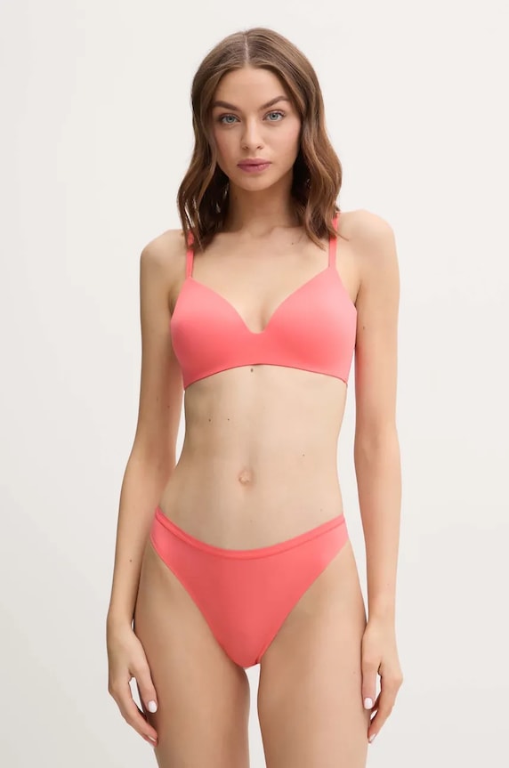 Odzież Calvin Klein Underwear stringi LV00QF7820 różowy