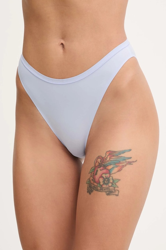 Gaćice Calvin Klein Underwear bez uzorka plava LV00QF8253