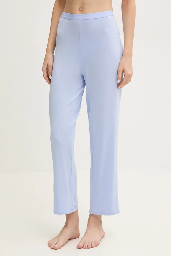 Calvin Klein Underwear παντελόνι πιτζάμας γυναικείο με μοντάλ πλεκτό ύφασμα μπλε 000QS7285E