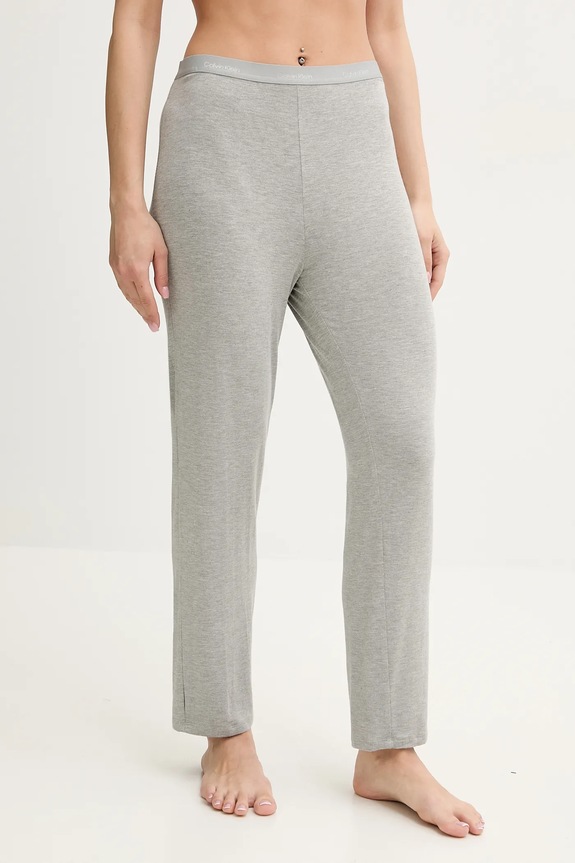 Calvin Klein Underwear spodnie piżamowe damskie z modalu dzianina szary 000QS7285E