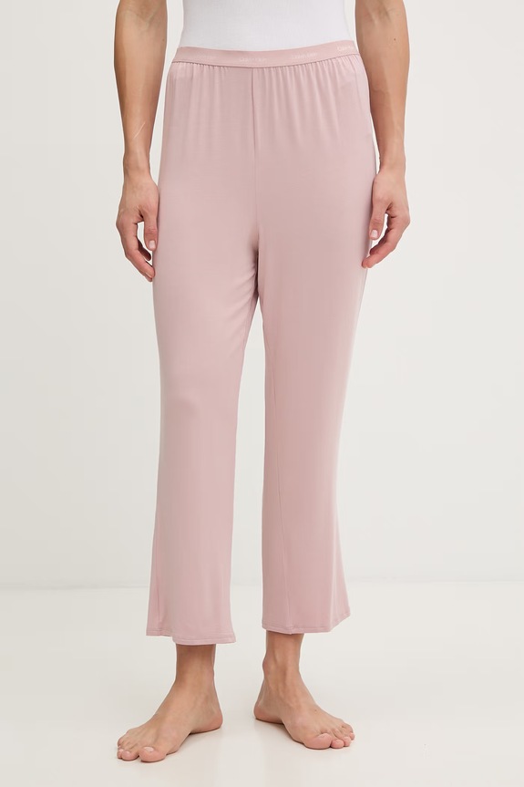Calvin Klein Underwear spodnie piżamowe damskie z modalu różowy 000QS7285E