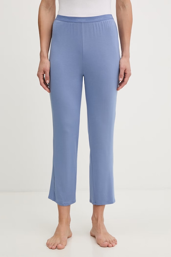 Calvin Klein Underwear Pantaloni de pijama de damă cu modal albastru 000QS7285E