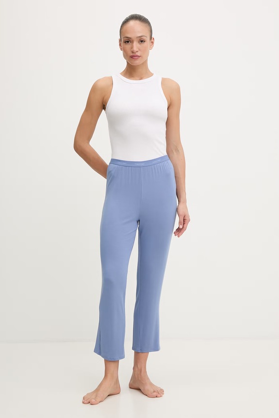 Calvin Klein Underwear Pantaloni de pijama de damă cu modal 000QS7285E albastru SS26
