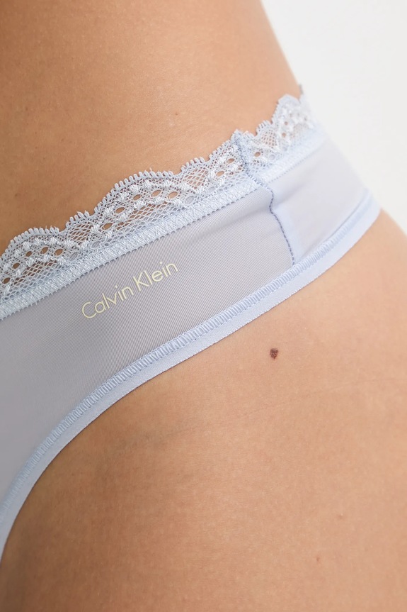 Oblečenie Calvin Klein Underwear tangá dámske LV00QD5270 modrá