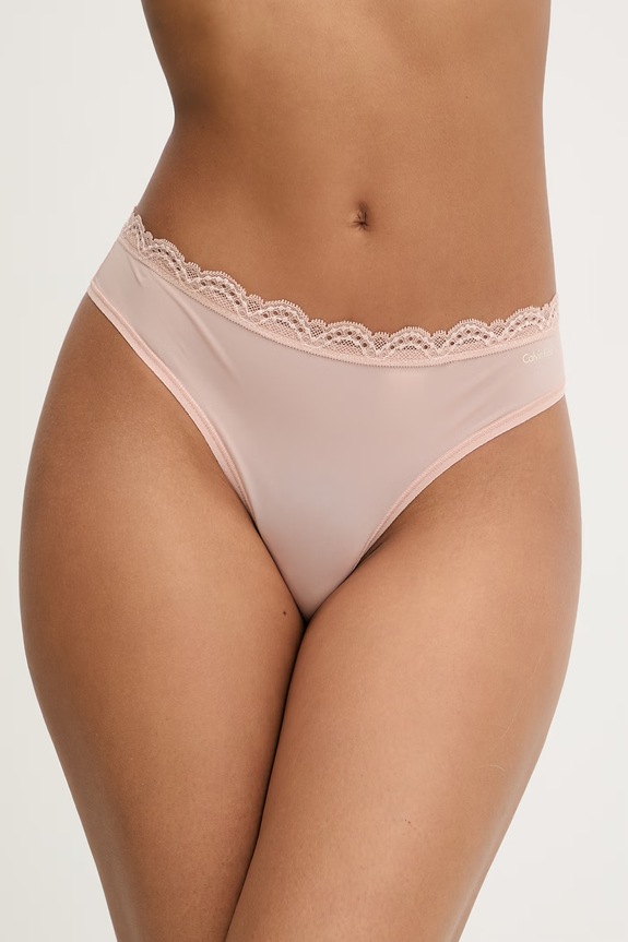 Calvin Klein Underwear chiloți g-string femei bej LV00QD5270