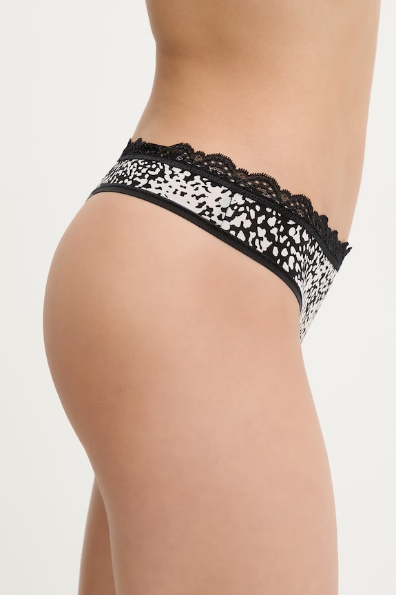 Calvin Klein Underwear tangá dámske LV00QD5270 čierna AA00