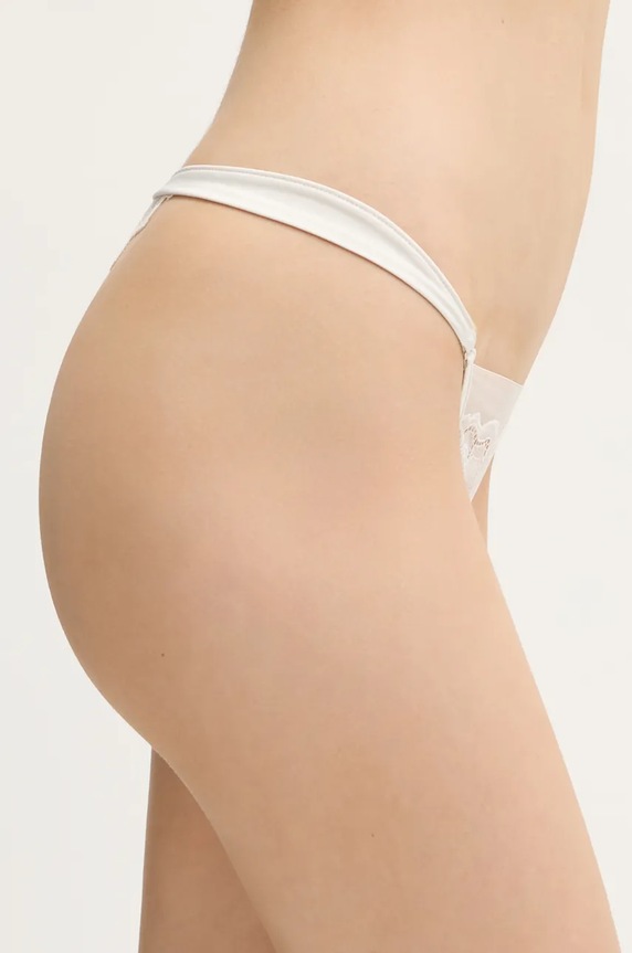 Calvin Klein Underwear stringi LV00QF8031 beżowy SS25