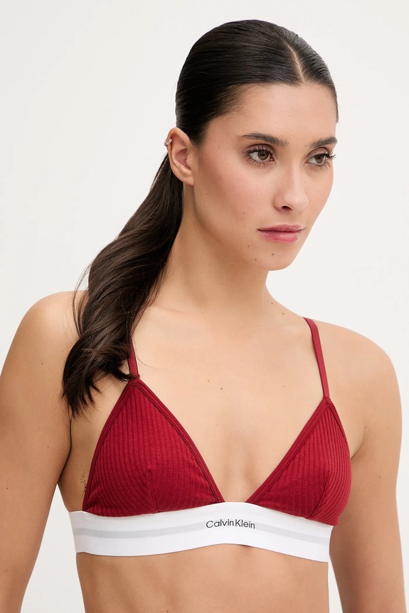Odzież Calvin Klein Underwear biustonosz LV00QF8248 bordowy