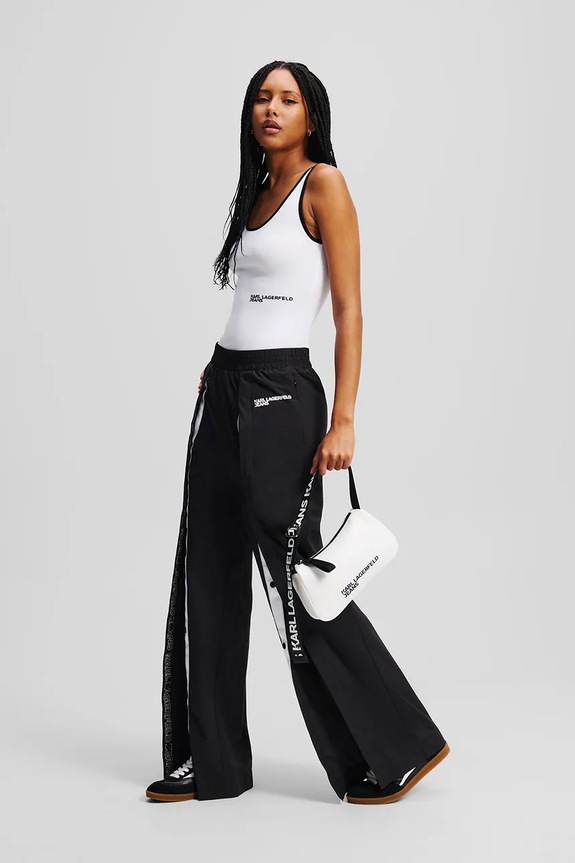 Karl Lagerfeld Jeans top damski z bawełną biały A2W17021