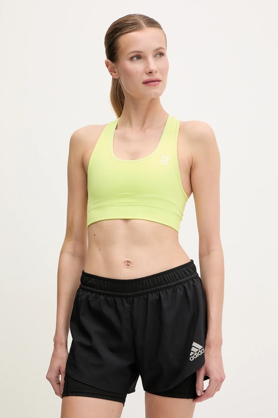 Športová podprsenka Compressport Feel Free bez kostíc žltá AUNW718