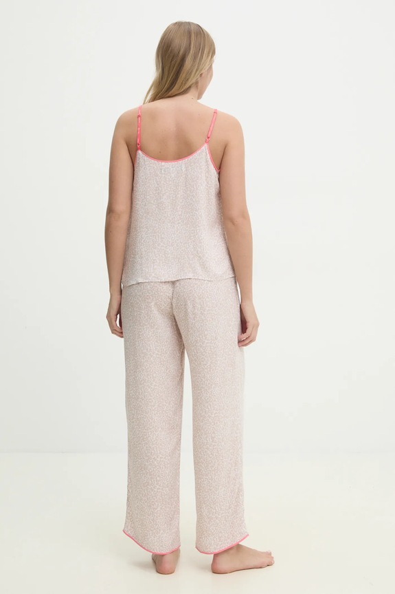 Dkny piżama YI80043 beżowy SS25