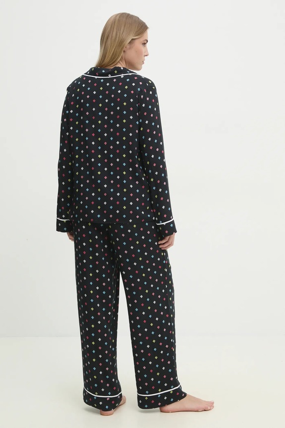 Dkny piżama YI90043 czarny SS25