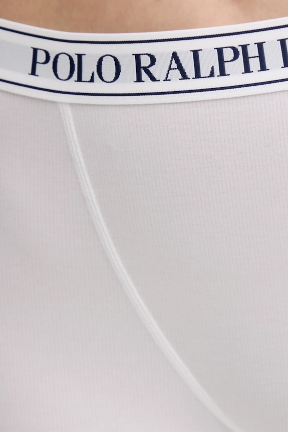 Polo Ralph Lauren bokserki dopasowane damskie z bawełną biały 4P0485