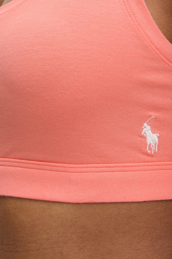 Polo Ralph Lauren podprsenka bavlnená s elastanom oranžová 4P0498