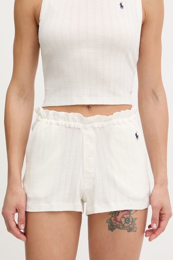 Polo Ralph Lauren pižama ženska bombažna 4P0232 bež SS26