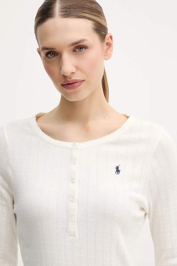 Polo Ralph Lauren pijamale de bumbac 4P0235 bej