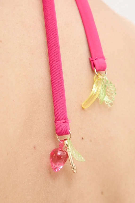 Jednodijelni kupaći kostim Juicy Couture TAMAYO TRIANGLE JCITS125201 roza