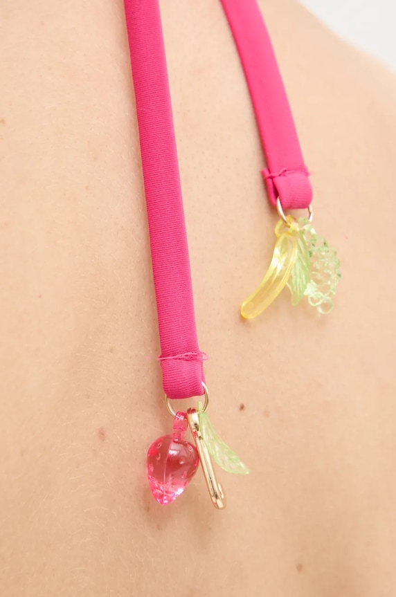 Jednodijelni kupaći kostim Juicy Couture TAMAYO TRIANGLE JCITS125201 roza