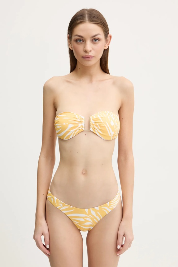 Melissa Odabash sutien de baie cu balene galben MO.BARCELONA.TOP