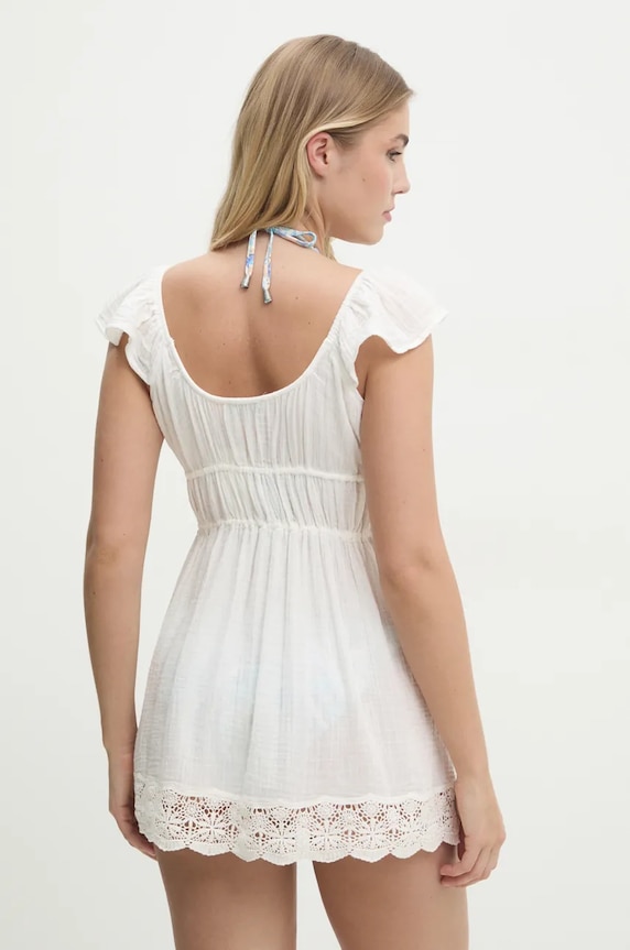 Plážový odev Hollister Co. KI311.5117.102 biela SS25