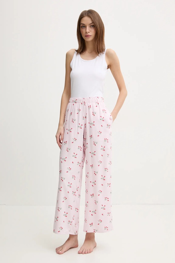 Παντελόνι πιτζάμας Hollister Co. KI346.5037.604 ροζ SS25