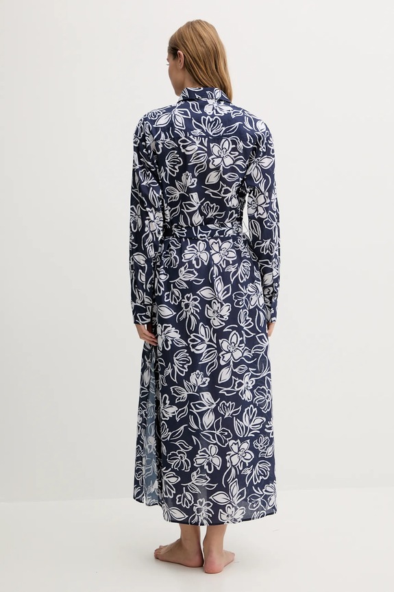 Ρούχα Βαμβακερό φόρεμα παραλίας Lauren Ralph Lauren 20527178 σκούρο μπλε